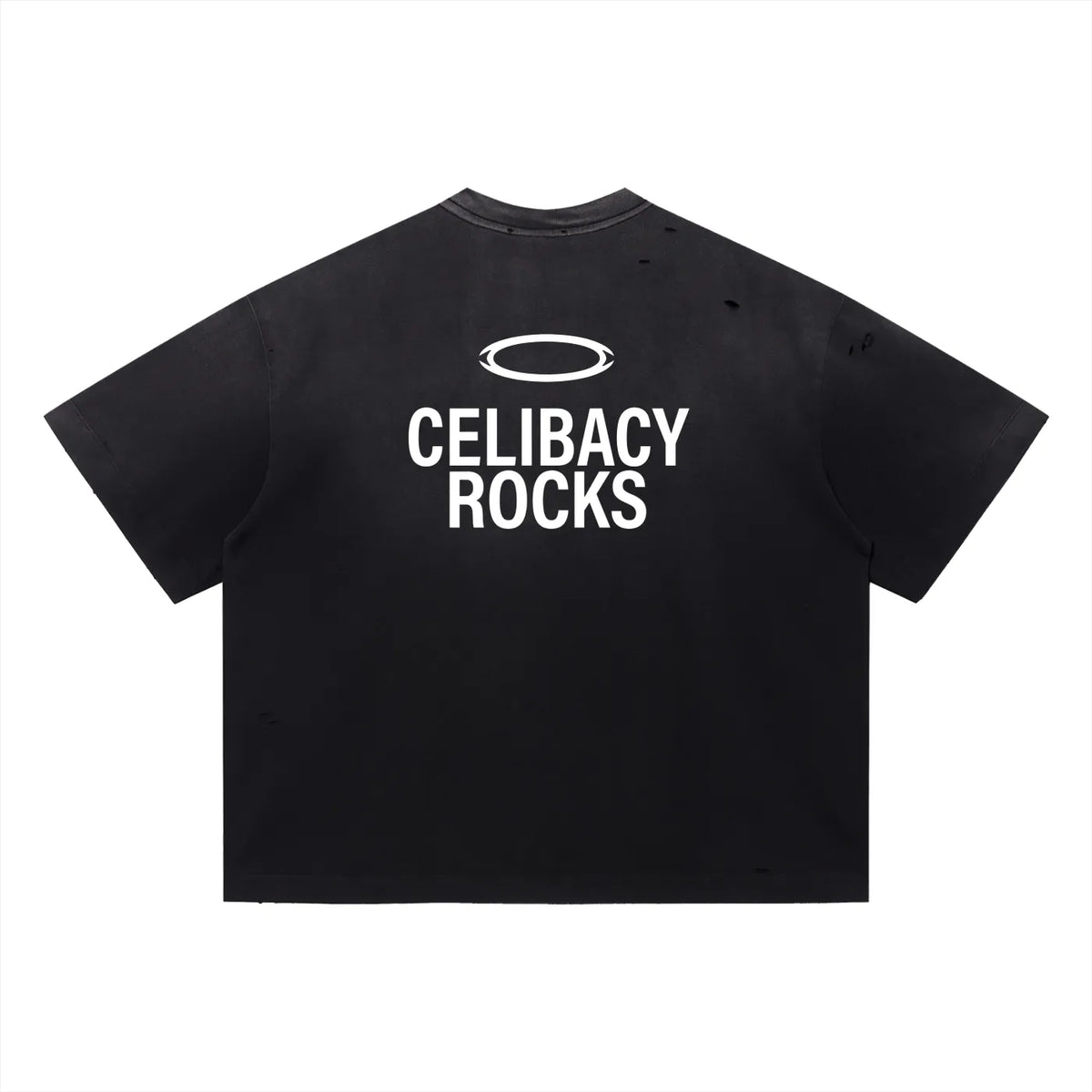 *LIMITED* Celibacy Rocks Oversized Distressed Tee
